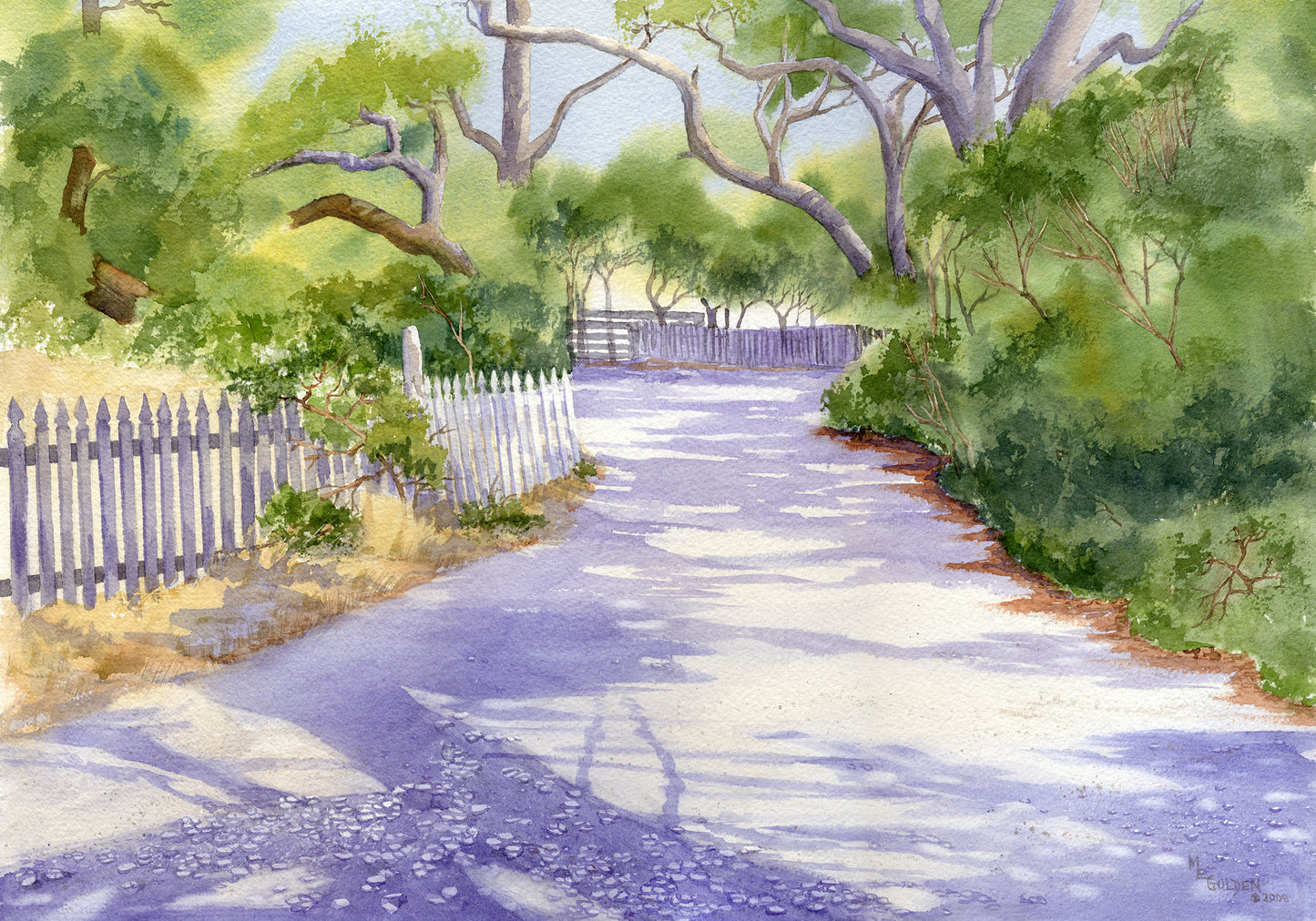 Lawton Lane on Ocracoke Island Giclée Print
