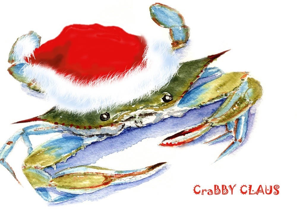 Crabby Claus Giclée Print