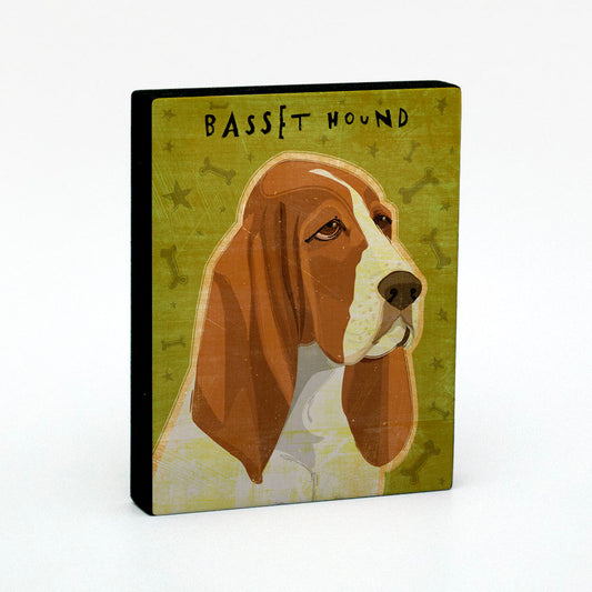Basset Hound No. 1 Dog Art Block