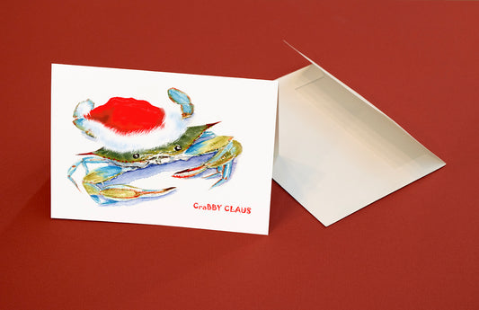 Crabby Claus Christmas Cards