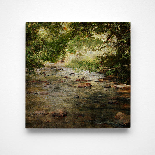 New River Photograph Art Block or Box