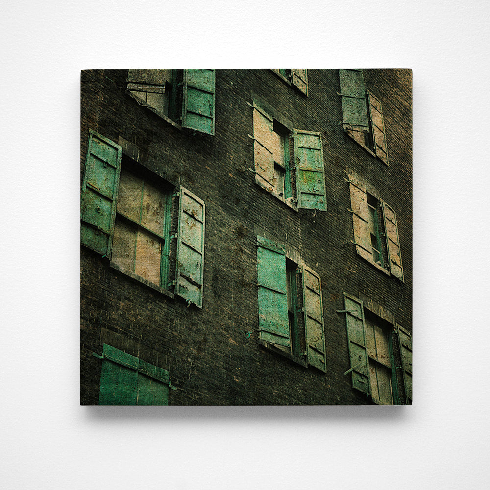 New York Windows No. 1 Photograph Art Block or Box