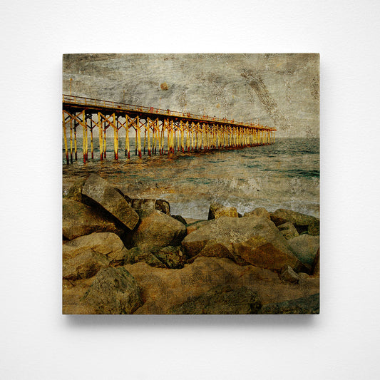 North End Pier Photograph Art Block or Box