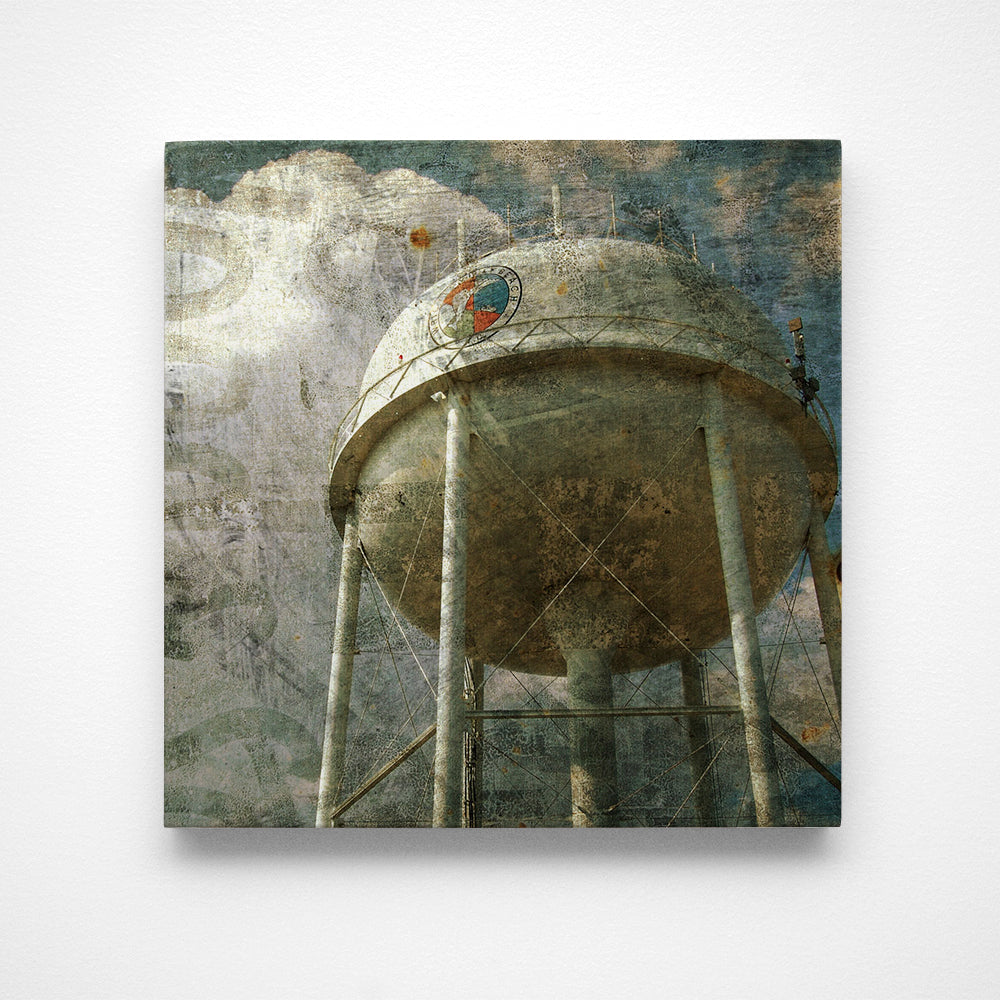 North End Water Tower Photograph Art Block or Box