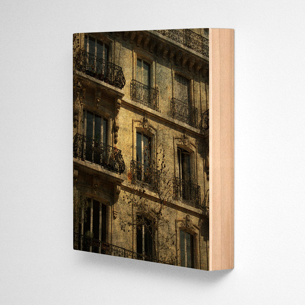 Paris Windows Photograph Art Block or Box