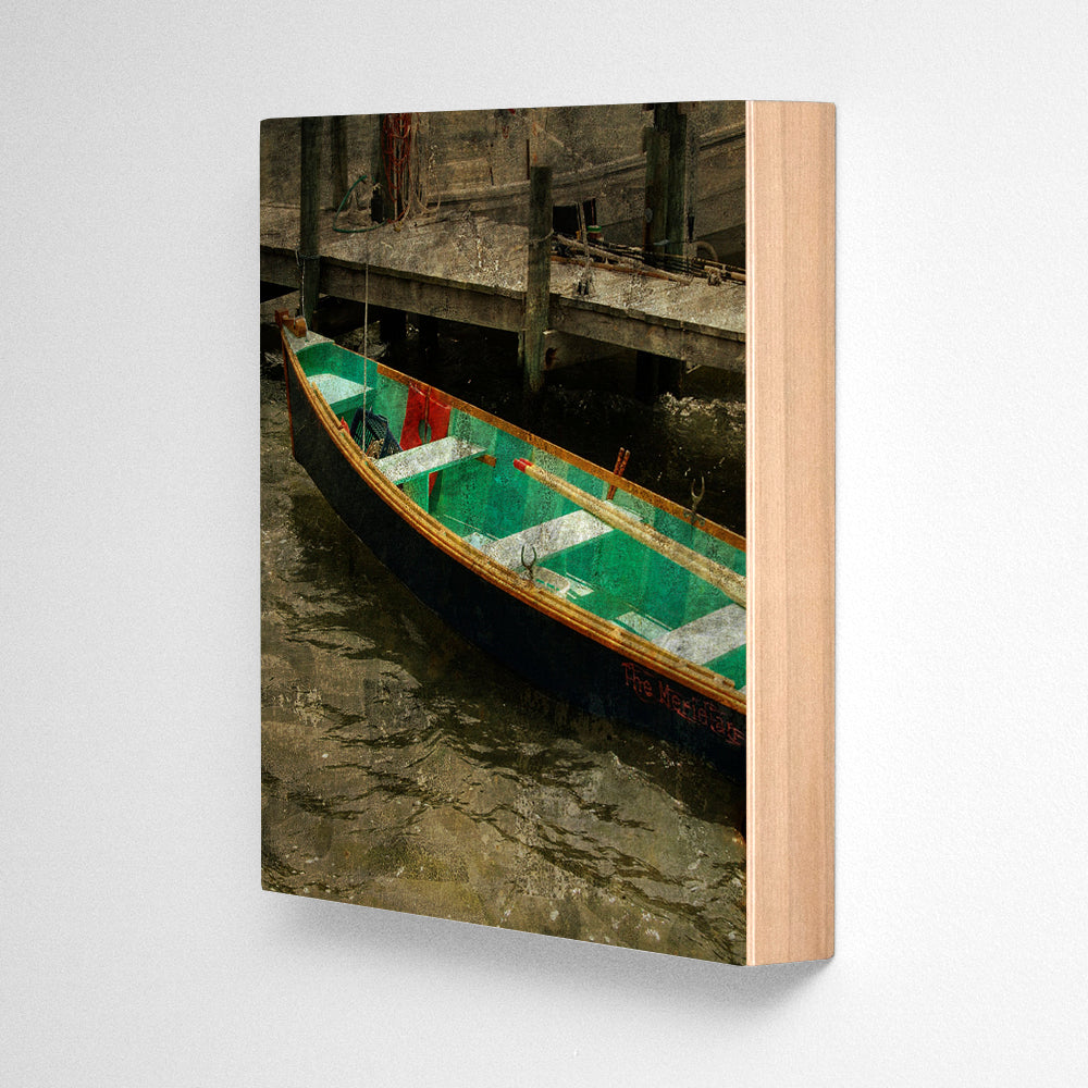 Row Boat Photograph Art Block or Box