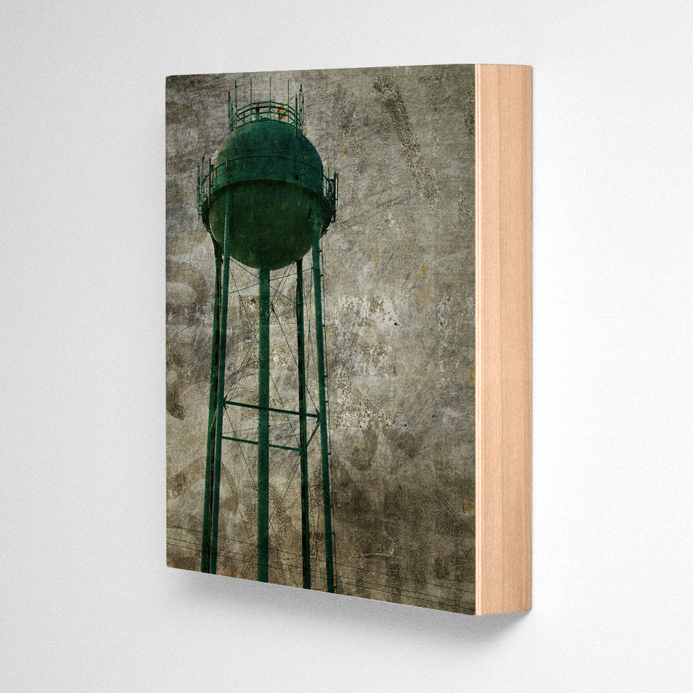 South Topsail Water Tower Photograph Art Block or Box