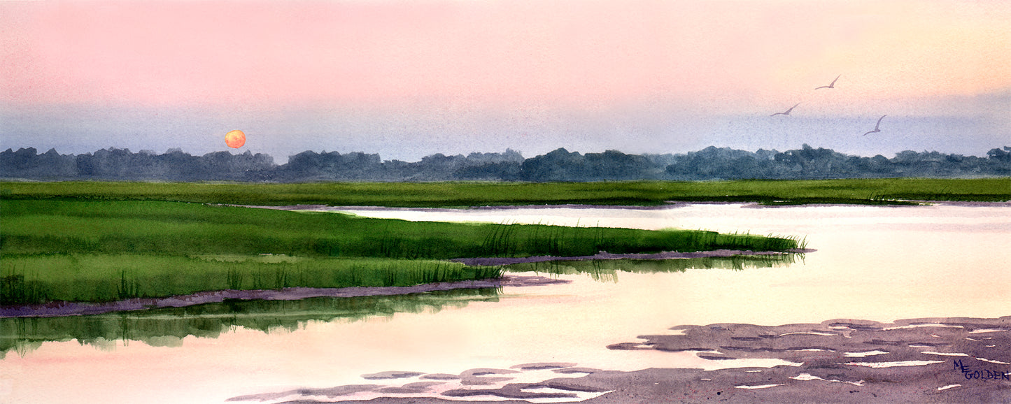Sunset Marsh Giclée Print