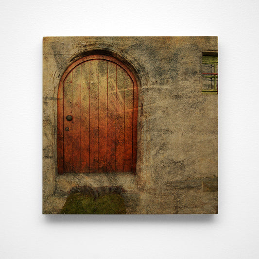 Tubingen Door Photograph Art Block or Box