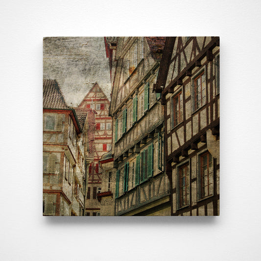 Tubingen Houses Photograph Art Block or Box