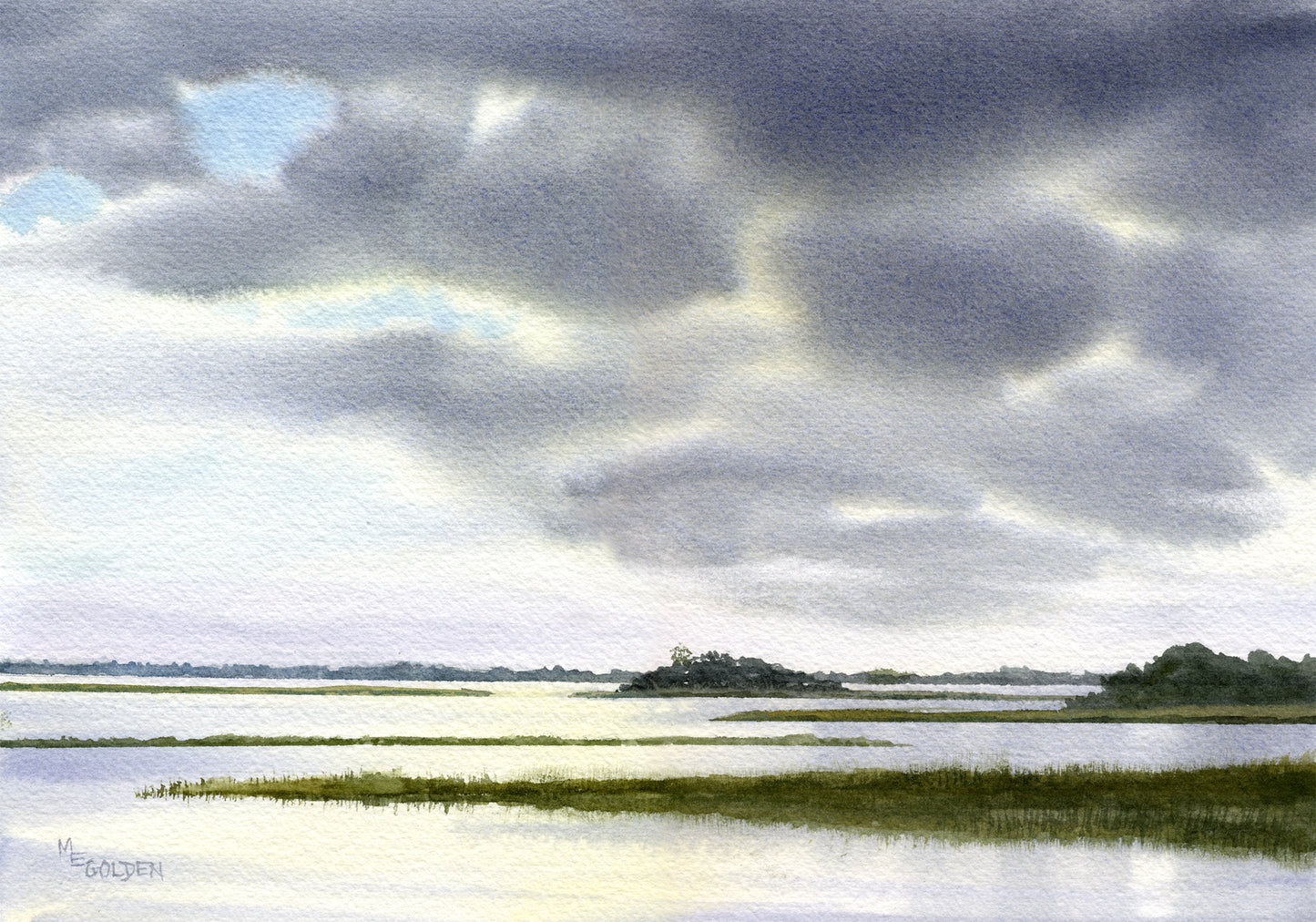 Approaching Storm on the Intracoastal Waterway Giclée Print