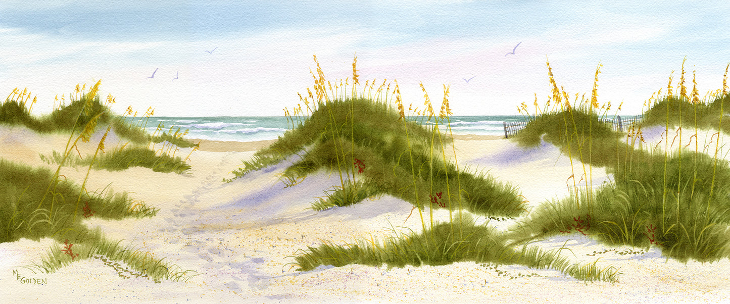 A Walk on the Beach Giclée Print
