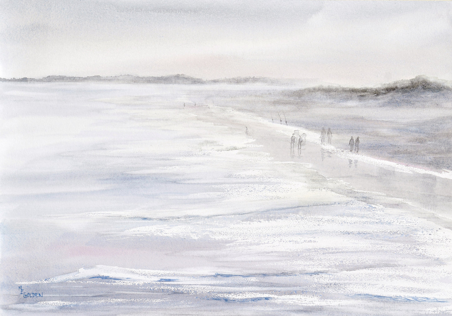 Foggy Beach Giclée Print