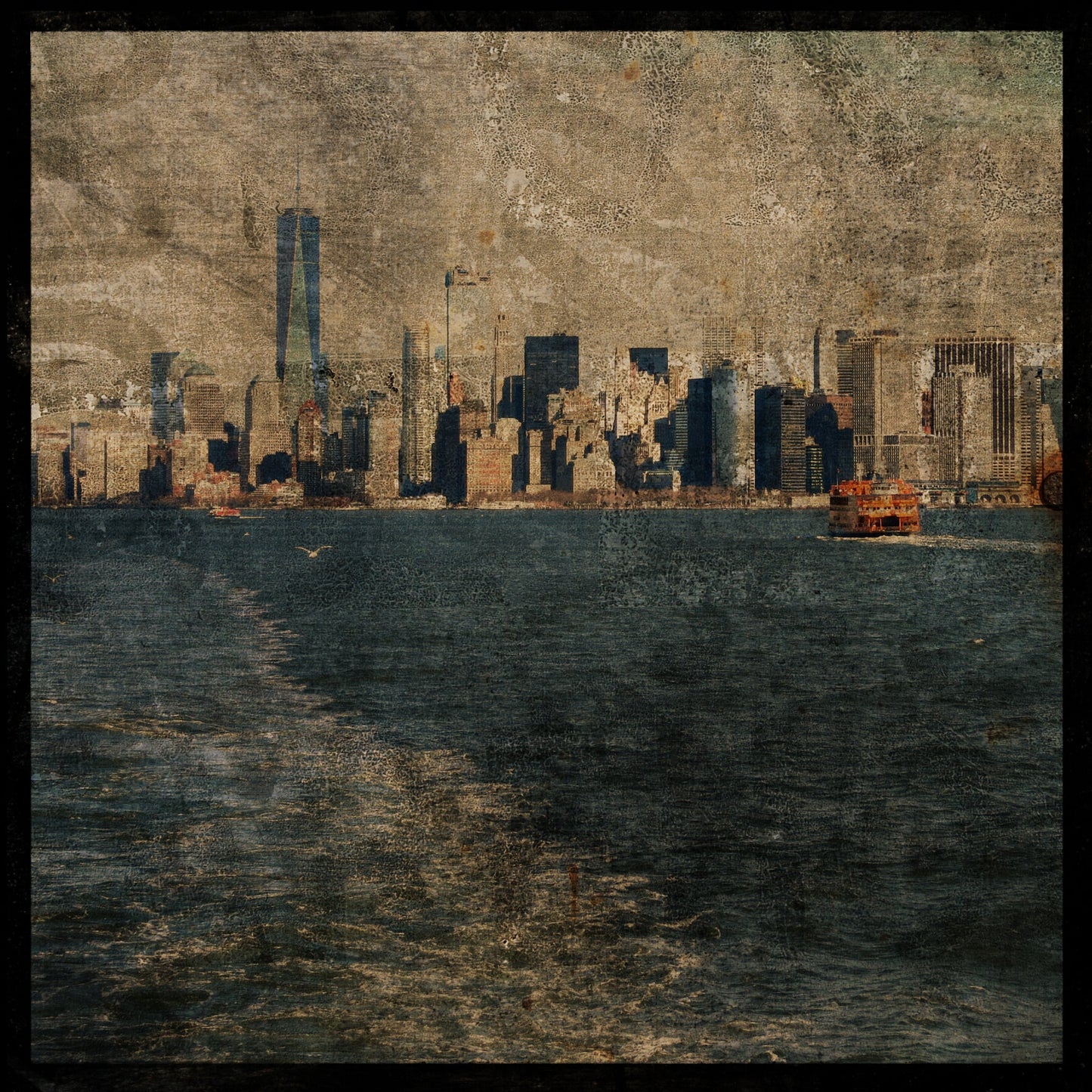 Lower Manhattan From The Ferry Photograph