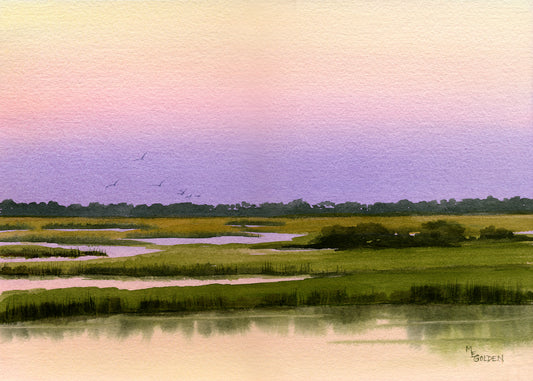 Sunset Waterway Giclée Print