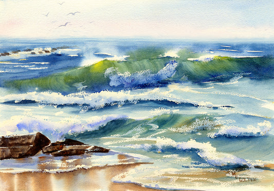 Waves Giclée Print