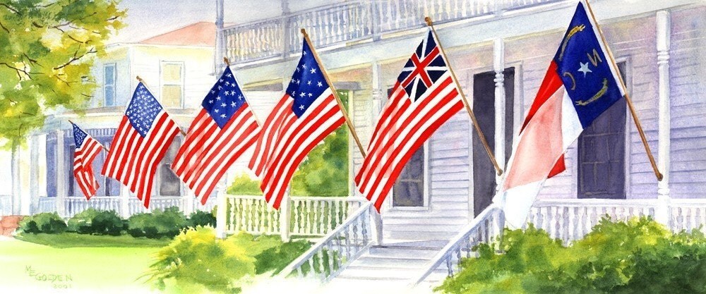Independence Day in Southport Giclée Print