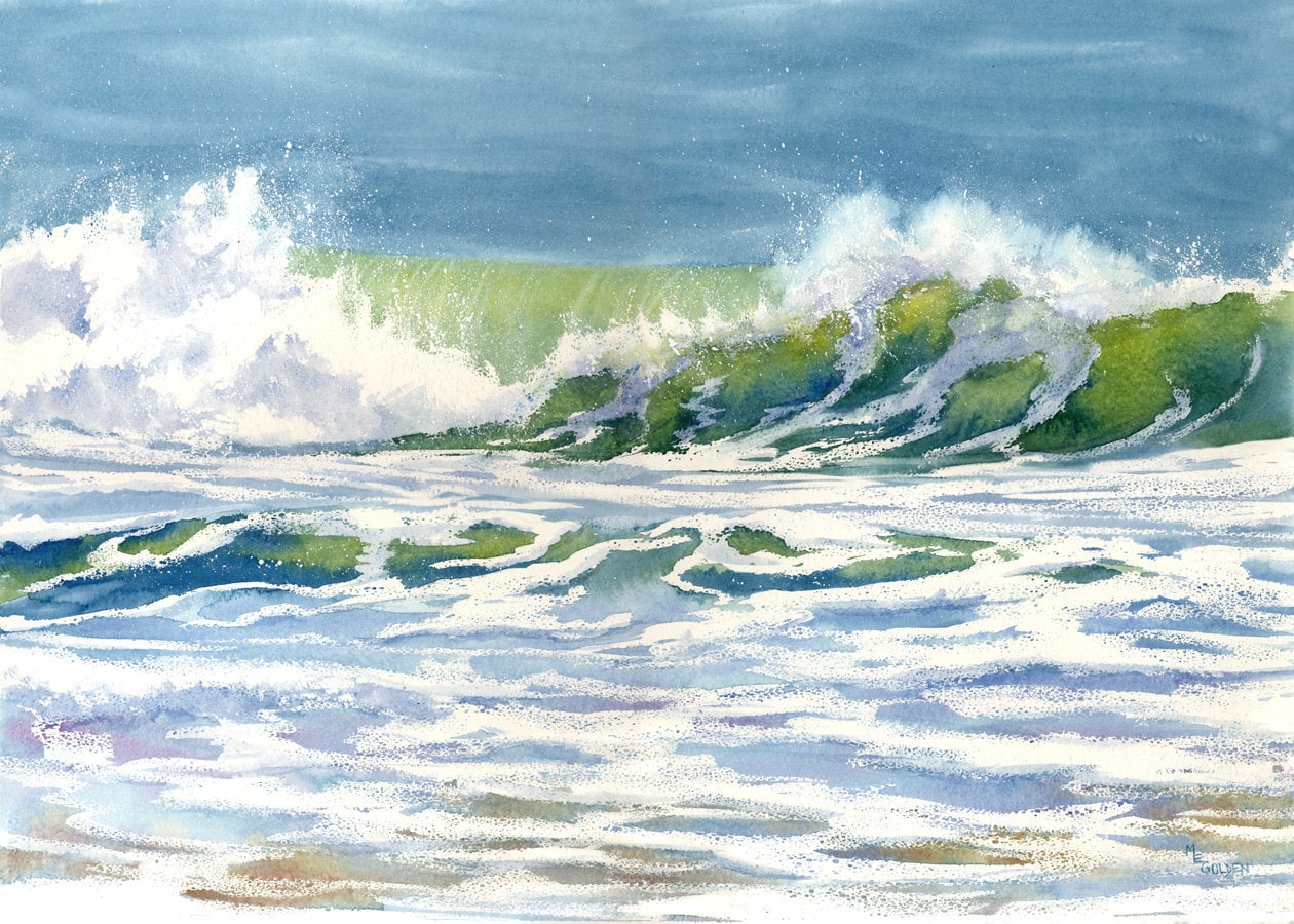 Cresting Wave Giclée Print – thegoldengallerync