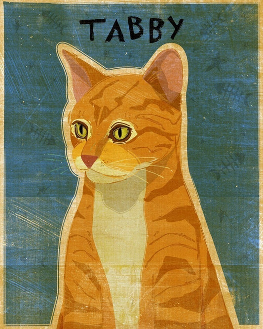 Tabby - Ginger - Cat Print