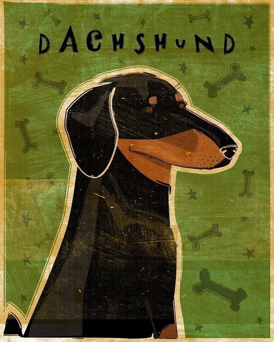 Dachshund - Black and Tan - Print
