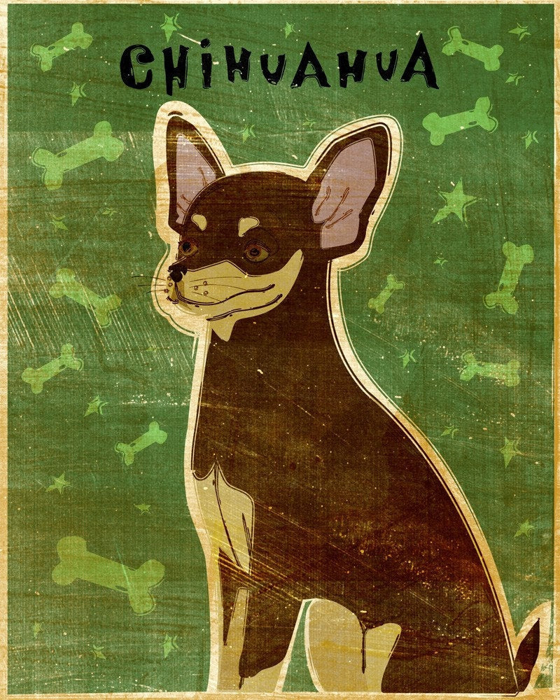 Chihuahua- Chocolate Tan - Print