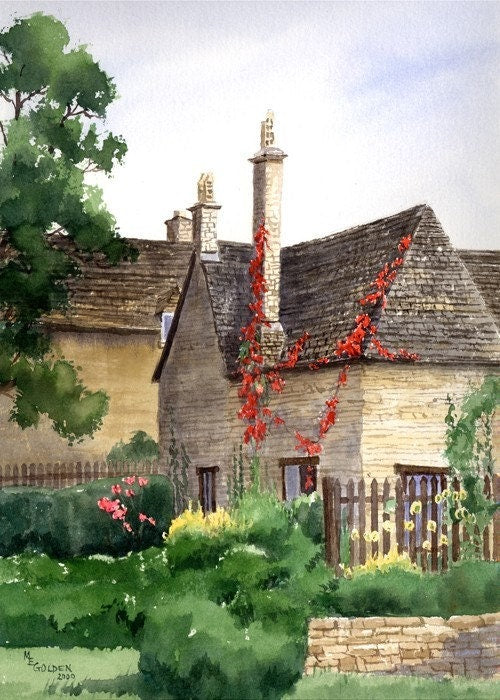 Burford Cottage Giclée Print